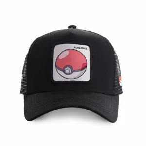 CAPSLAB Casquette Capslab Trucker Pokemon Pokeball Noir magasin pour 8