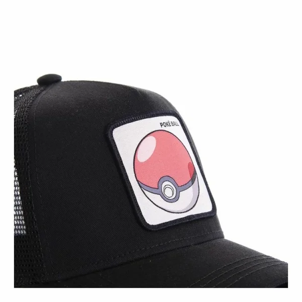 CAPSLAB Casquette Capslab Trucker Pokemon Pokeball Noir magasin pour 4