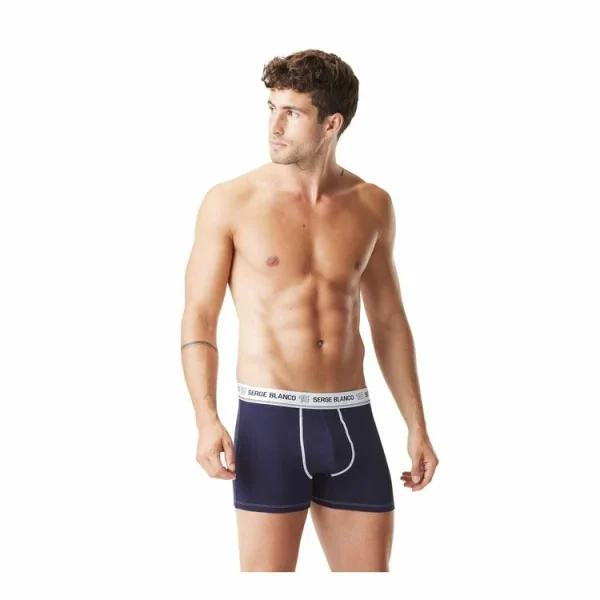 soldes en ligne SERGE BLANCO Lot De 2 Boxers Coton Homme Class’ 4