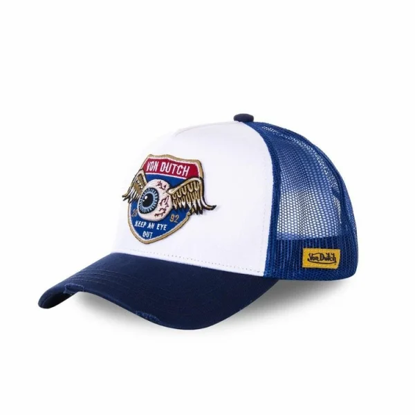 VONDUTCH Casquette Trucker Avec Filet High Blanc Et Bleu vente pas cher 1