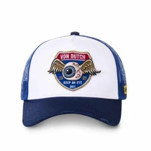 VONDUTCH Casquette Trucker Avec Filet High Blanc Et Bleu vente pas cher 8