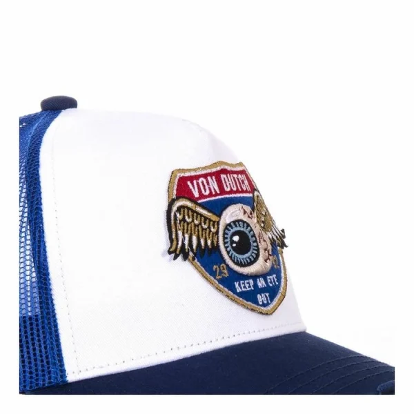 VONDUTCH Casquette Trucker Avec Filet High Blanc Et Bleu vente pas cher 4