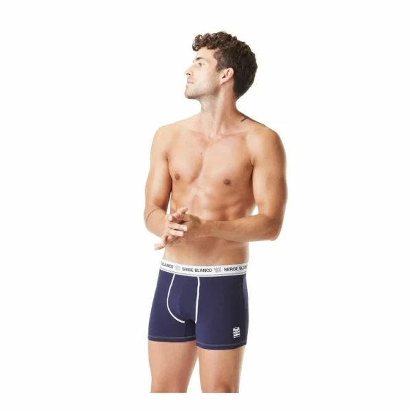 soldes en ligne SERGE BLANCO Lot De 2 Boxers Coton Homme Class’ 7