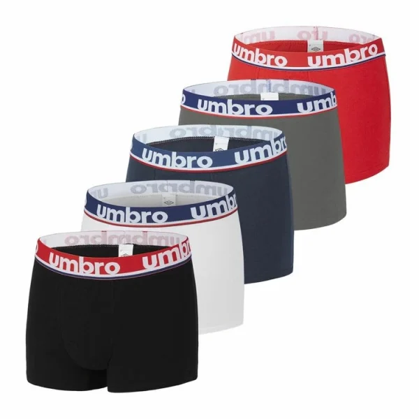 UMBRO Lot De 5 Boxers Coton Homme Uni en ligne 1