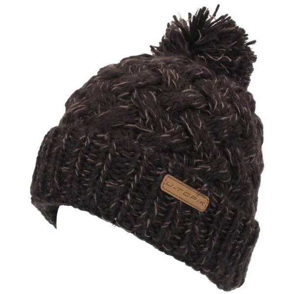 se précipiter pour acheter ALPES VERTIGO Bonnet à Pompon Alpes Vertigo Xavi Choco Bonnet Pompon Marron 25262 1