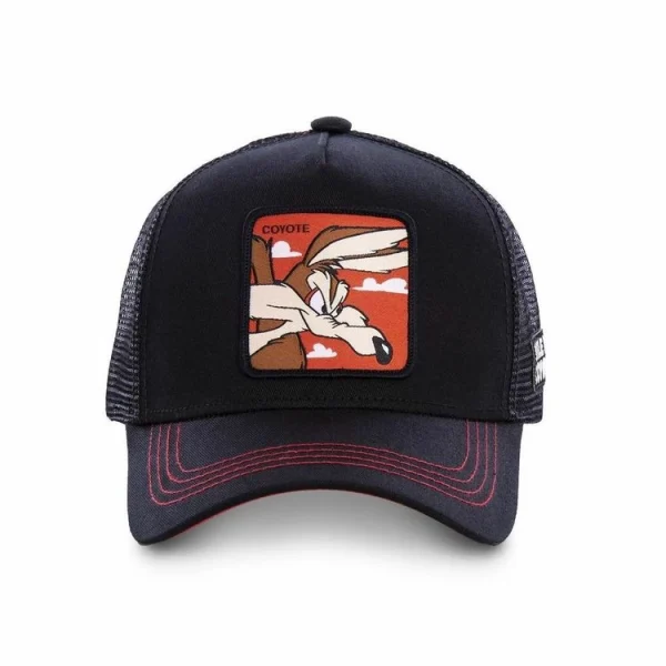 CAPSLAB Casquette Capslab Trucker Looney Tunes Coyote Noir achat pas cher 3