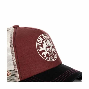 VONDUTCH Casquette Trucker Rags Rouge Bordeaux soldes pas cher 10