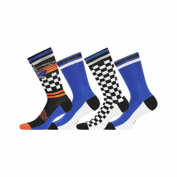 Pas Cher soldes France FREEGUN Lot De 4 Paires De Chaussettes De Ville Homme Fantaisie Racing 1