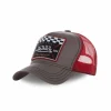 VONDUTCH Casquette Trucker Homme Filet Square Marron luxe soldes 13