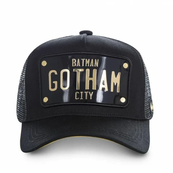 CAPSLAB Casquette DC Comics Batman Gotham Noir livraison la plus rapide 3