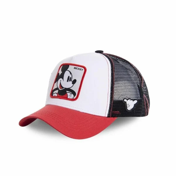 CAPSLAB Casquette Disney Mickey Blanc Et Rouge Nouveau 1