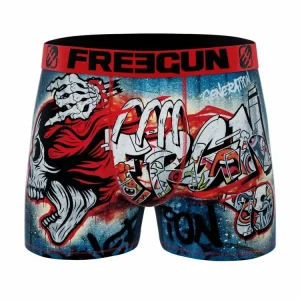 FREEGUN Lot De 4 Boxers Homme Street Art Livraison internationale 12