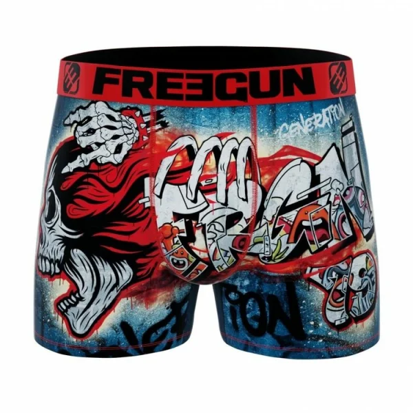 FREEGUN Lot De 4 Boxers Homme Street Art Livraison internationale 4