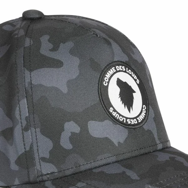 COMME DES LOUPS Casquette Uni En Coton Camouflage bas prix 4