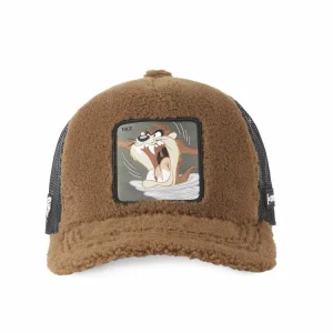 grande qualité CAPSLAB Casquette Looney Tunes Taz Filet Avec Fausse Fourrure 9