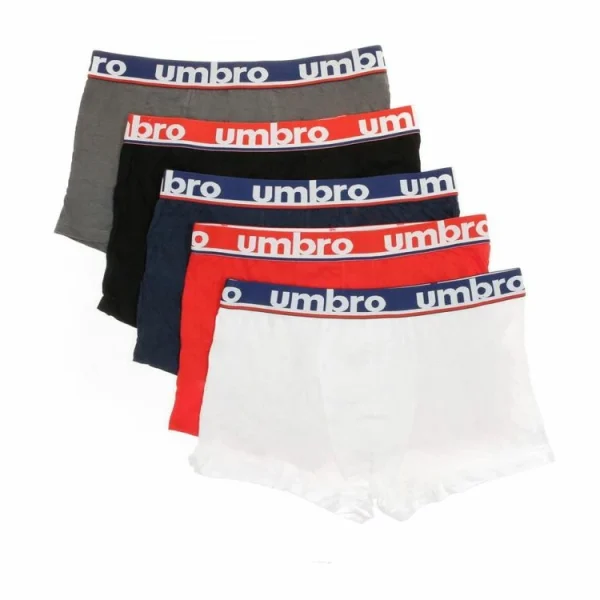 UMBRO X5 Boxers Blanc/Rouge/Noir Homme Umbro en france 1