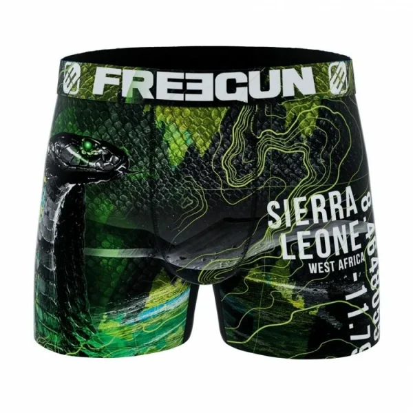 FREEGUN Boxer Homme En Polyester Recyclé Animal Savage Snake Retour gratuit en magasin. 1