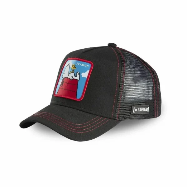 site en ligne CAPSLAB Casquette Capslab Peanuts Noir 1