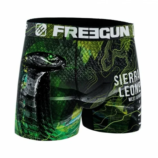 FREEGUN Boxer Homme En Polyester Recyclé Animal Savage Snake Retour gratuit en magasin. 5