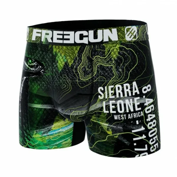 FREEGUN Boxer Homme En Polyester Recyclé Animal Savage Snake Retour gratuit en magasin. 6