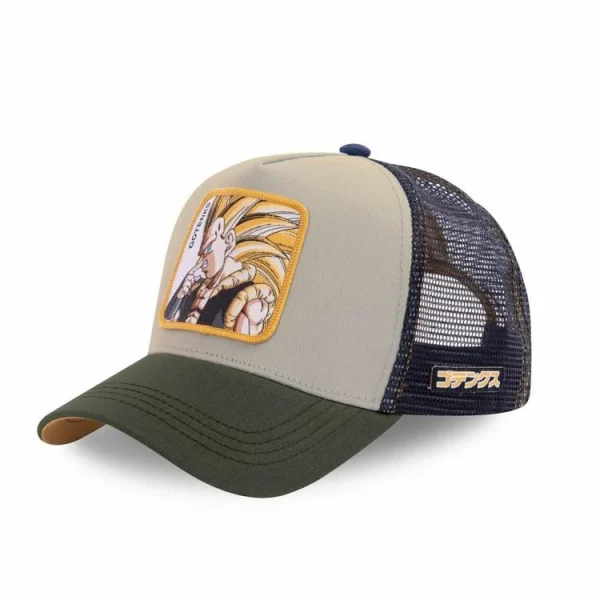 Satisfait ou Remboursé CAPSLAB Casquette Dragon Ball Z Goku Super Saiyan Gris 1