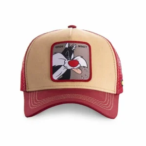 luxe soldes CAPSLAB Casquette Capslab Trucker Looney Tunes Gros Minet Noir 8