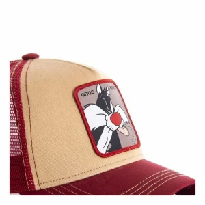 luxe soldes CAPSLAB Casquette Capslab Trucker Looney Tunes Gros Minet Noir 10