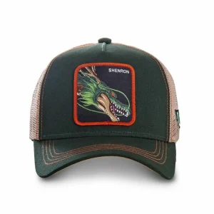 CAPSLAB Casquette Trucker Dragon Ball Z Shenron Kaki site pas cher 8