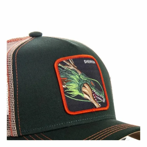 CAPSLAB Casquette Trucker Dragon Ball Z Shenron Kaki site pas cher 4