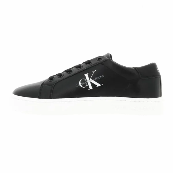 Calvin Klein Chaussures Basses Cuir Ou Simili Calvin Klein Classic Cupsole Lace Noir 7-483 vente pas cher en ligne 1