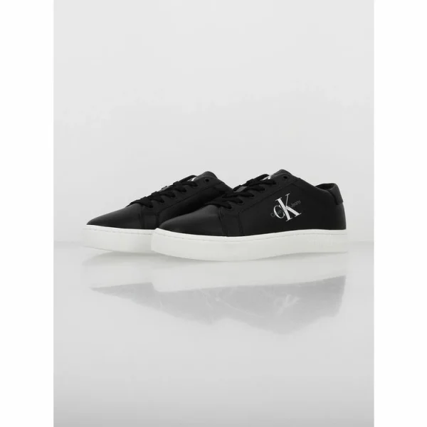 Calvin Klein Chaussures Basses Cuir Ou Simili Calvin Klein Classic Cupsole Lace Noir 7-483 vente pas cher en ligne 3