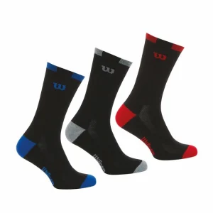 Prestation Et Rapide WILSON Lot De 3 Paires De Chaussettes Crew Homme Wilson 14