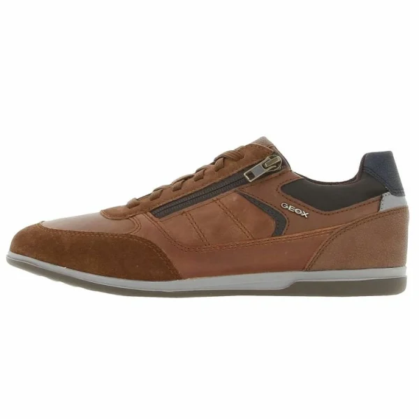 GEOX Chaussures Basses Cuir Ou Simili Geox Renan Browncotto Uomo Sneakers Marron 7-374 Acheter Maintenant 1