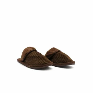 Kebello Chaussons En VeloursHomme Marron a Prix Discount 9