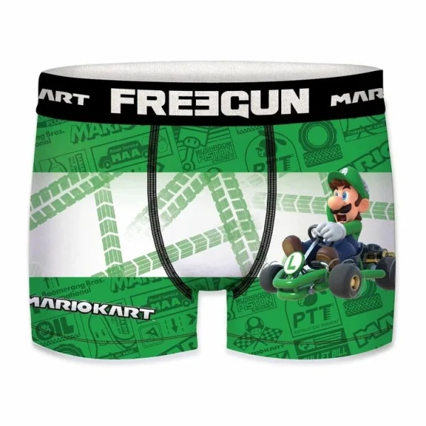 FREEGUN Boxer Homme Mario Kart Luigi pas cher marque 1