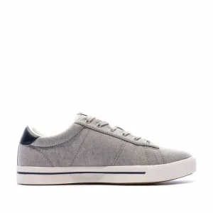 SERGIO TACCHINI Chaussures En Toile Gris/Marine Homme Sergio Tacchini Twill Satisfait ou Remboursé 10