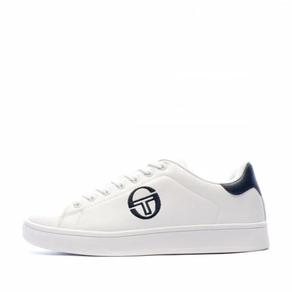 SERGIO TACCHINI Baskets Blanc/Marine Homme Sergio Tacchini Gran Torino haute qualité 1