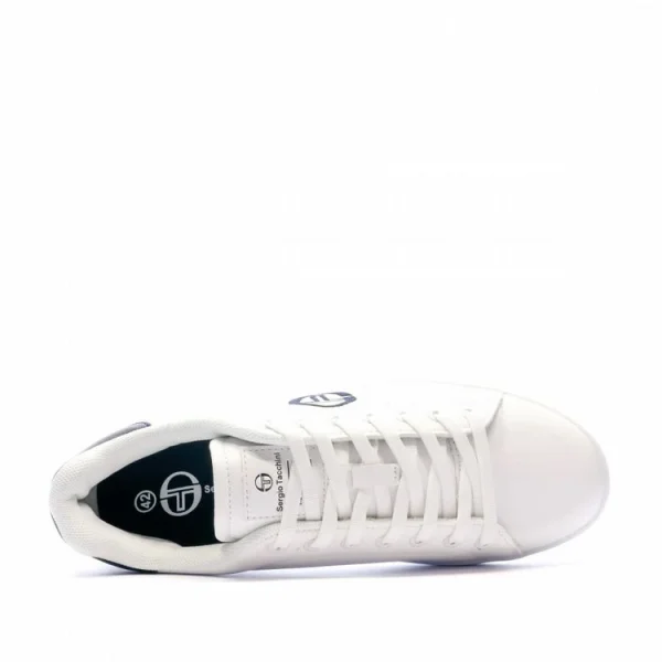 SERGIO TACCHINI Baskets Blanc/Marine Homme Sergio Tacchini Gran Torino haute qualité 5