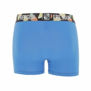 FREEGUN Sous Vêtement Boxer Freegun Bio Gots Bleu Boxer Bleu 7-174 achat pas cher 6