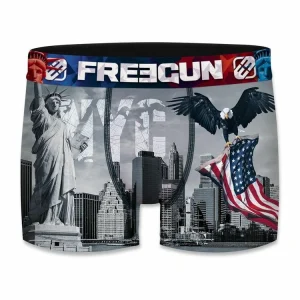 FREEGUN Lot De 5 Boxers Homme US Paris 16