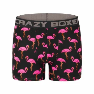 CRAZY BOXERS Boxer Homme Coton Bio Gots Flamingo SOLDES TOUT À 16