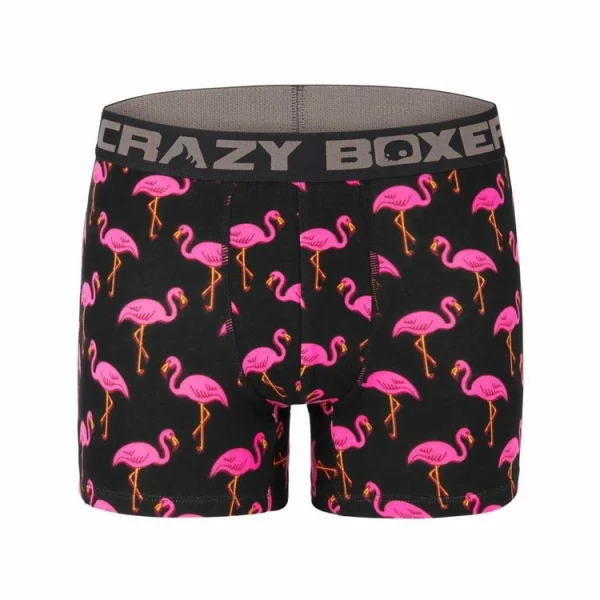 CRAZY BOXERS Boxer Homme Coton Bio Gots Flamingo SOLDES TOUT À 6