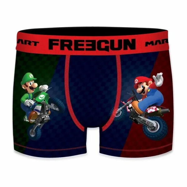 grande promotion FREEGUN Lot De 4 Boxers Homme Mario Kart Racing 5