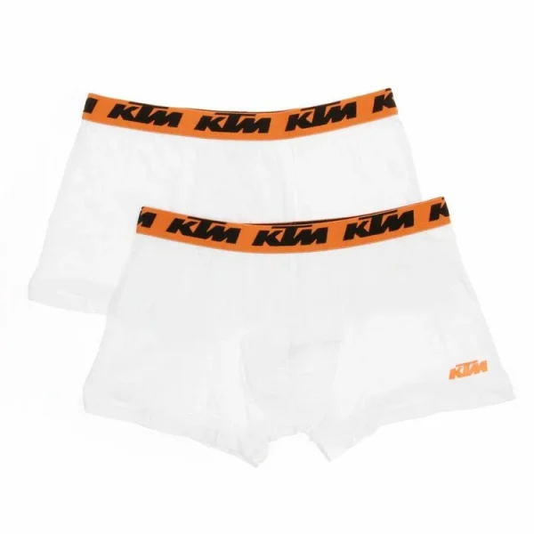 magasin paris FREEGUN X2 Boxers Blanc/Orange Homme Freegun KTM BCX2 1