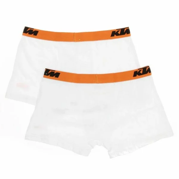 magasin paris FREEGUN X2 Boxers Blanc/Orange Homme Freegun KTM BCX2 3