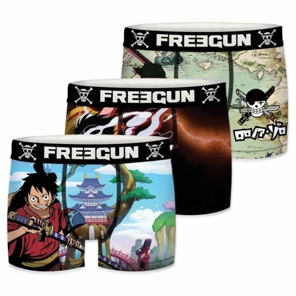 Acheter FREEGUN Lot De 3 Boxers Homme One Piece 1