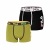 mode FILA Lot De 2 Boxers Coton Homme FU5040 Army And Uni 13