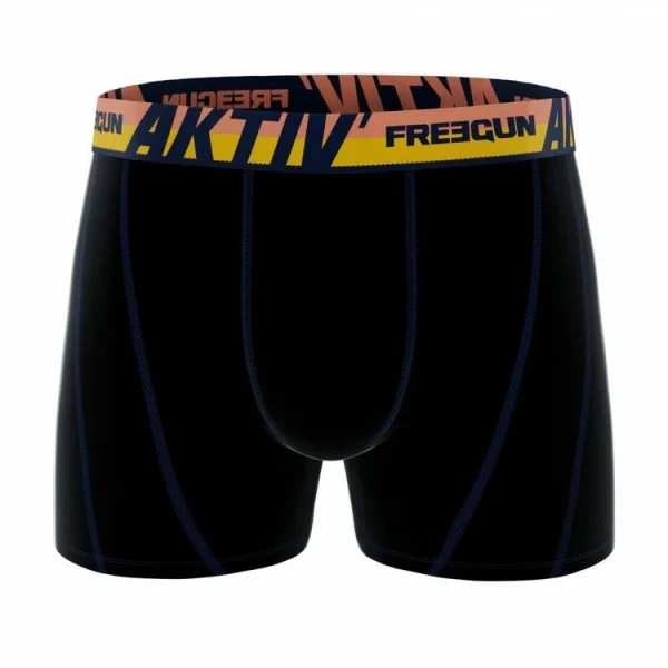 marques pas cher FREEGUN Lot De 6 Boxers Coton Homme AKTIV Sport 7