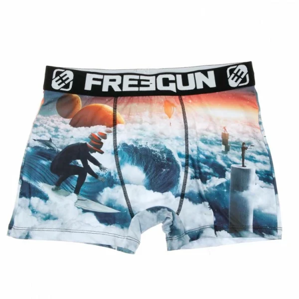 pas cher en ligne FREEGUN Boxer Bleu/Orange Homme Freegun Surf 1