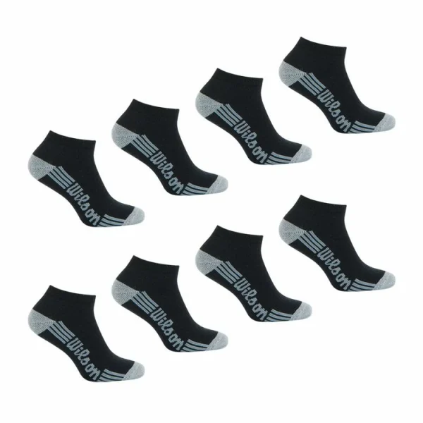 meilleure qualité WILSON LOT DE 8 PAIRES DE CHAUSSETTES BASSES WILSON 5